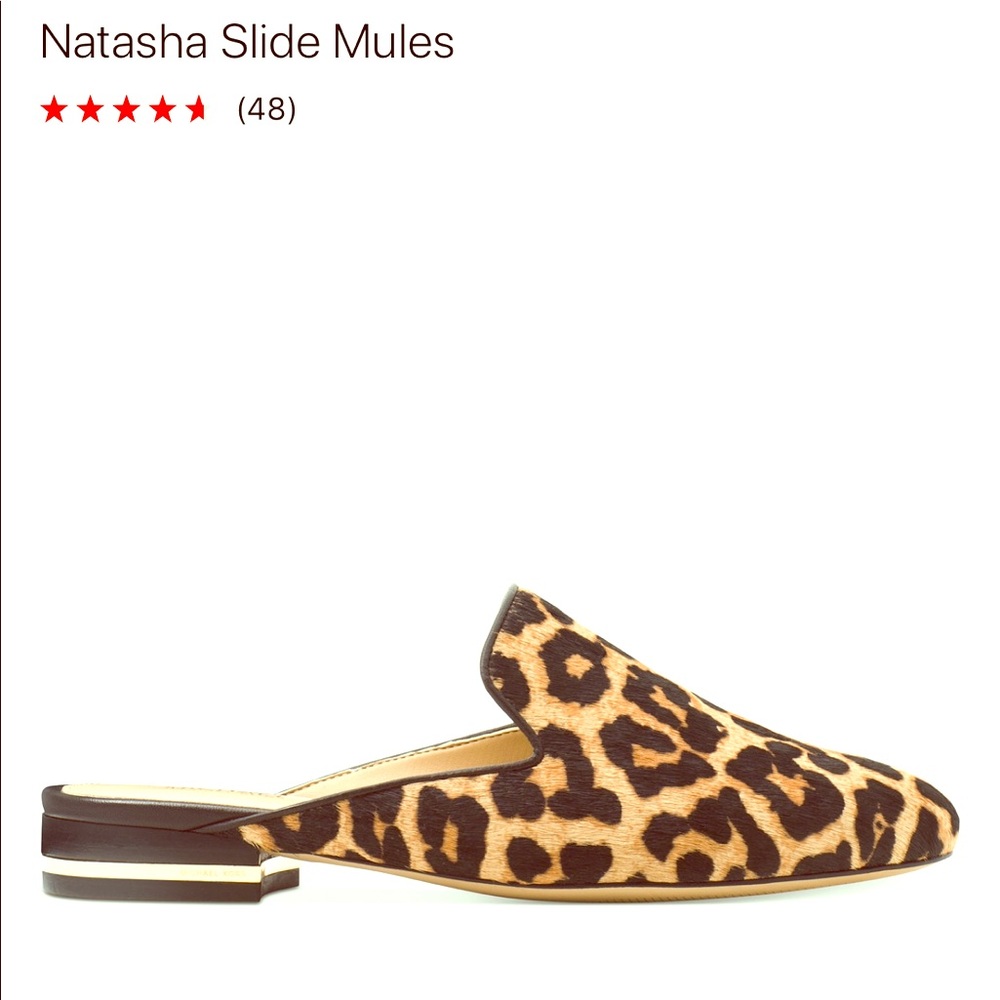 Michael Kors Natasha  LEOPARD Mule Slides .